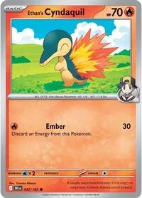 Ethan's Cyndaquil | 032/182 | Reverse Holofoil | SV10: Destined Rivals
