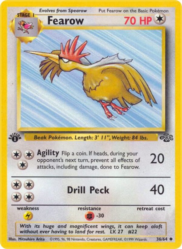 Fearow 36/64 1st Edition Jungle Fearow 36/64 1st Edition Jungle