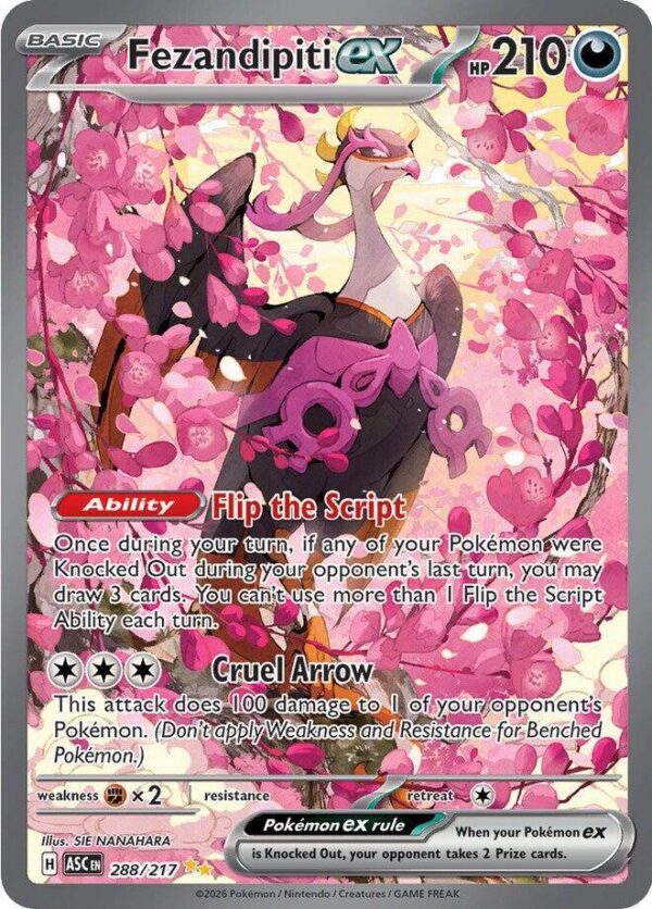 Fezandipiti ex 288/217 Holofoil ME: Ascended Heroes