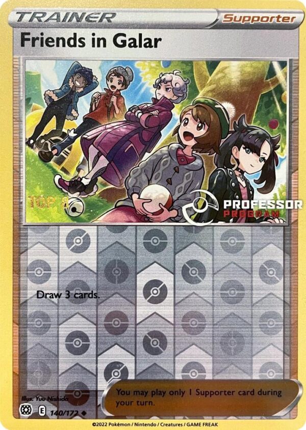 Friends in Galar 140/172 (2022) Reverse Holofoil Professor Program Promos