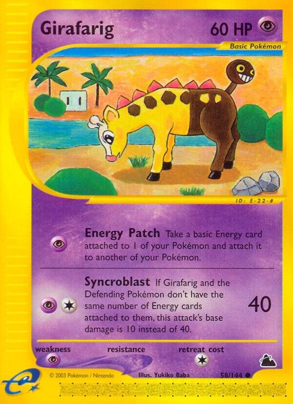 Girafarig 058/144 Reverse Holofoil Skyridge