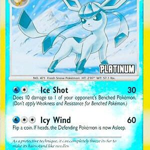 Glaceon 20/100 [Platinum] 020/100 Reverse Holofoil Burger King Promos