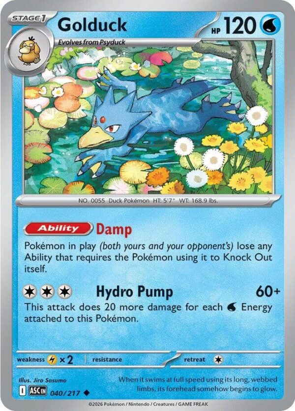 Golduck 040/217 Normal ME: Ascended Heroes