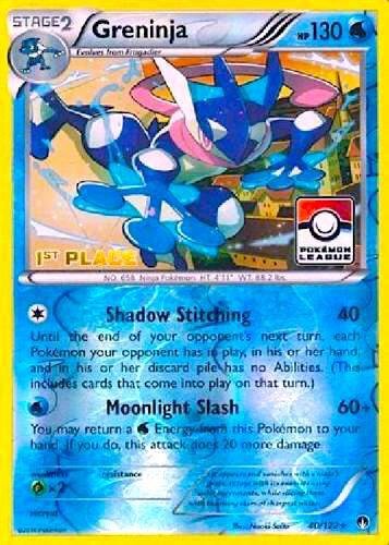 Greninja 40/122 (Pokemon League) [1st Place] 040/122 Reverse Holofoil League & Championship Cards