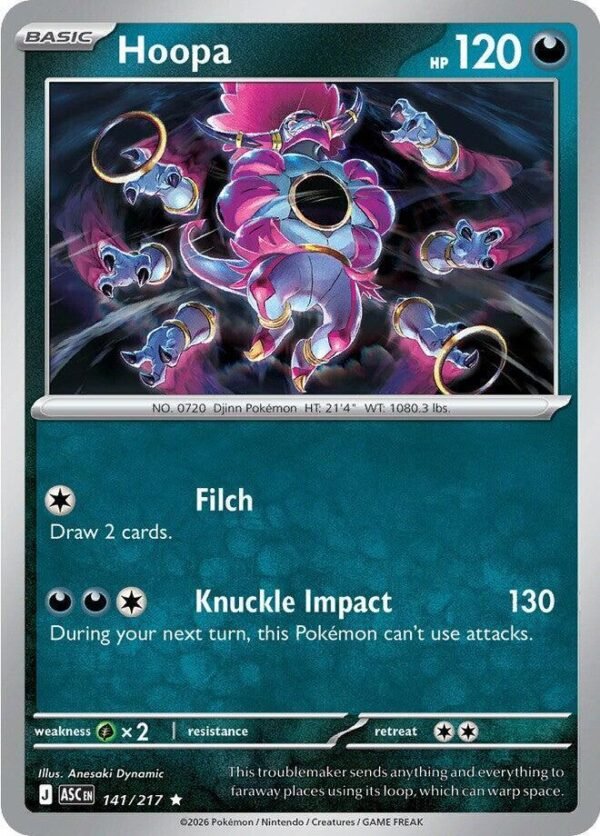 Hoopa 141/217 Holofoil ME: Ascended Heroes