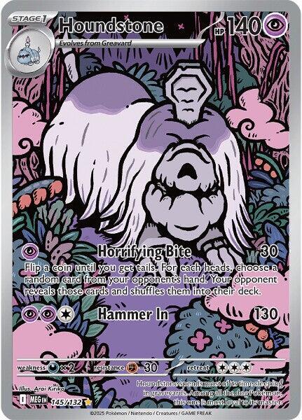 Houndstone 145/132 Holofoil ME01: Mega Evolution