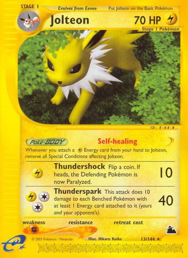 Jolteon (13) 013/144 Reverse Holofoil Skyridge