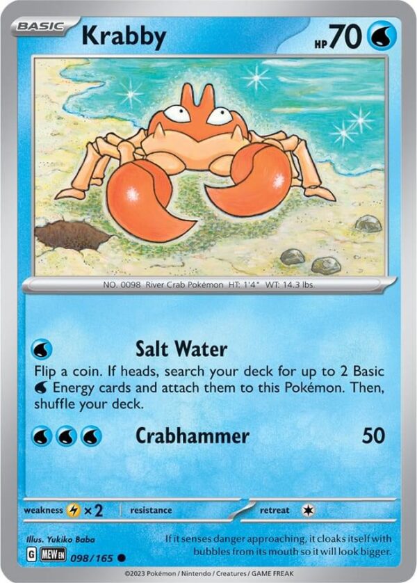 Krabby 098/165 Normal SV: Scarlet & Violet 151