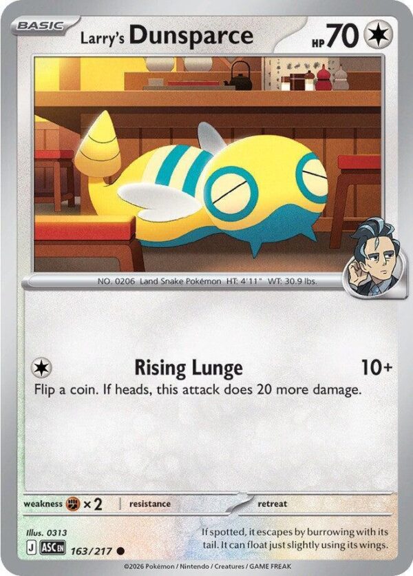 Larry’s Dunsparce 163/217 Normal ME: Ascended Heroes