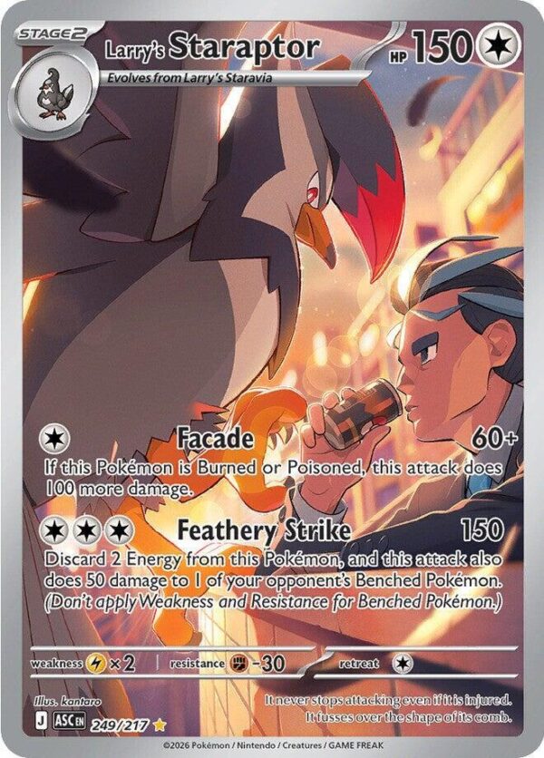 Larry’s Staraptor 249/217 Holofoil ME: Ascended Heroes Larry’s Staraptor 249/217 Holofoil ME: Ascended Heroes