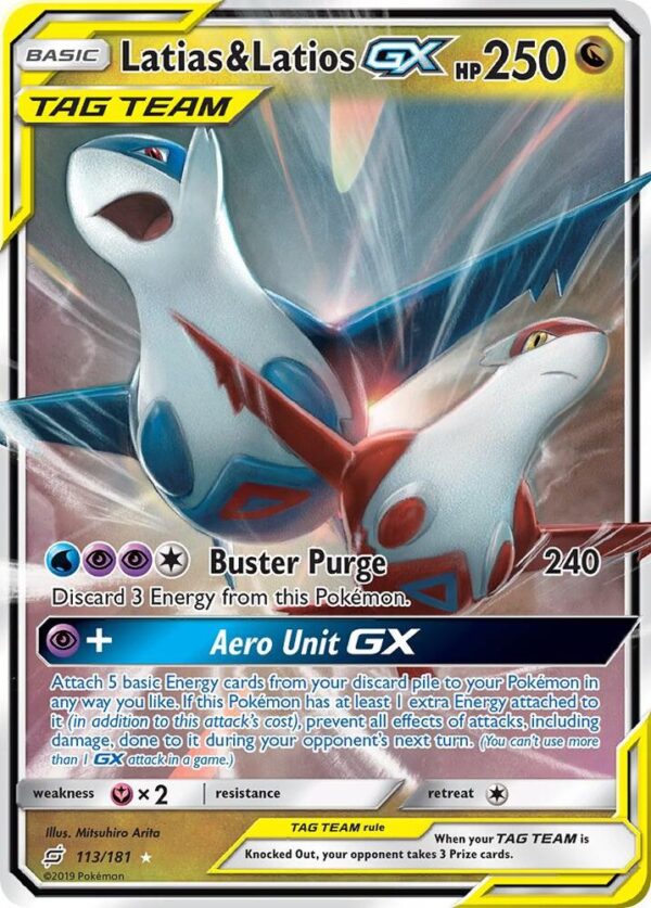 Latias & Latios GX 113/181 Holofoil SM – Team Up