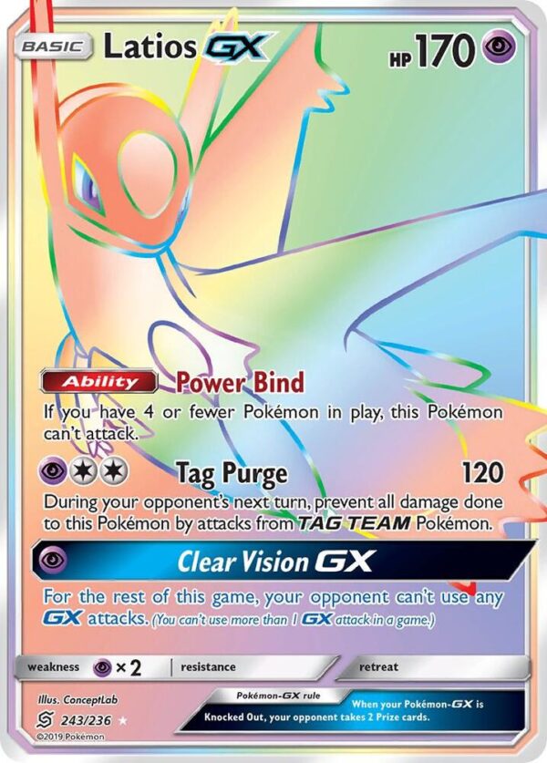 Latios GX (Secret) 243/236 Holofoil SM – Unified Minds