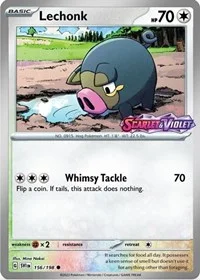 Lechonk | 156/198 (Best Buy Exclusive) | Reverse Holofoil | Miscellaneous Cards & Products