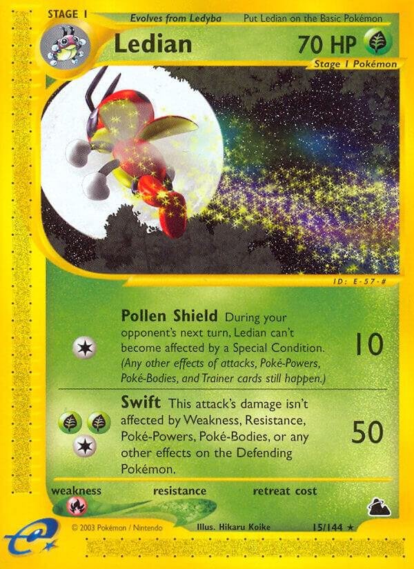 Ledian (15) 015/144 Reverse Holofoil Skyridge
