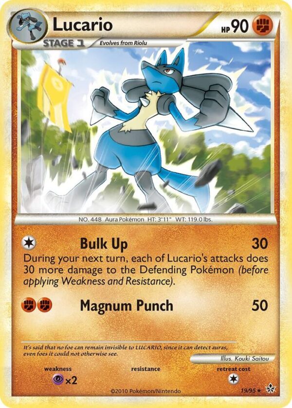 Lucario 19/95 Reverse Holofoil Unleashed Lucario 19/95 Reverse Holofoil Unleashed