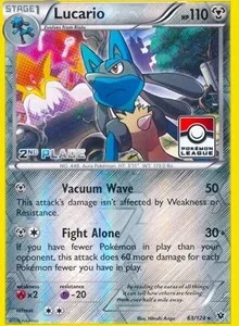 Lucario | 63/124 (Pokemon League) [2nd Place] | 063/124 | Reverse Holofoil | League & Championship Cards
