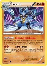 Lucario | 64/99 | Reverse Holofoil | Next Destinies