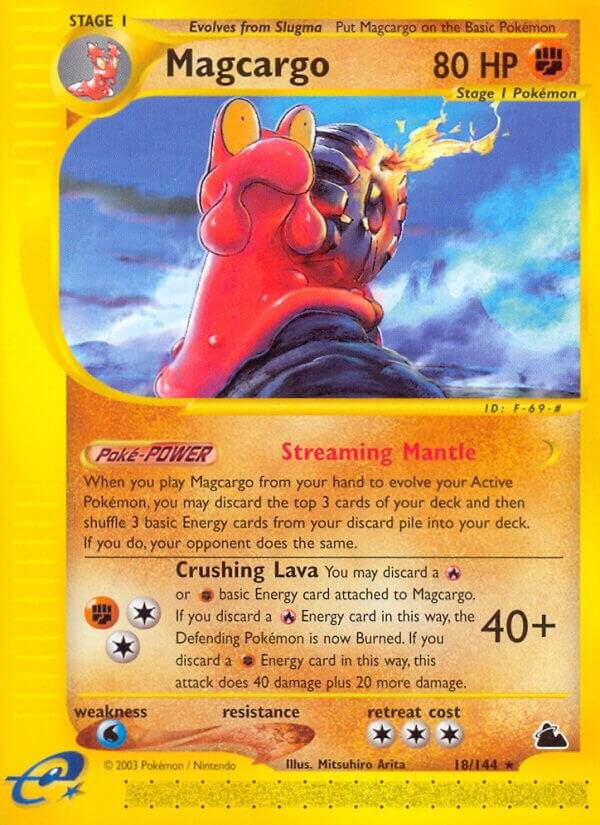 Magcargo (18) 018/144 Reverse Holofoil Skyridge Magcargo (18) 018/144 Reverse Holofoil Skyridge
