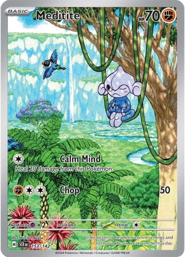Meditite 153/142 Holofoil SV07: Stellar Crown Meditite 153/142 Holofoil SV07: Stellar Crown