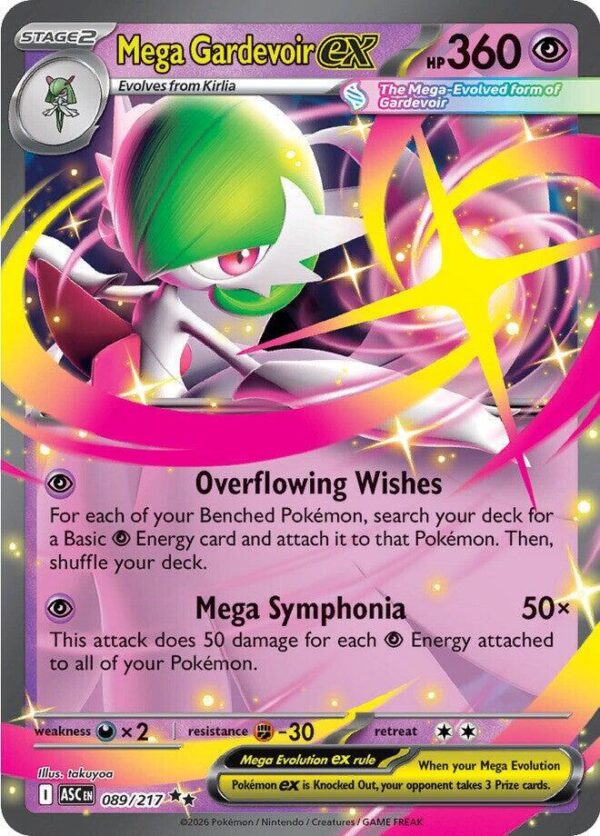Mega Gardevoir ex 089/217 Holofoil ME: Ascended Heroes