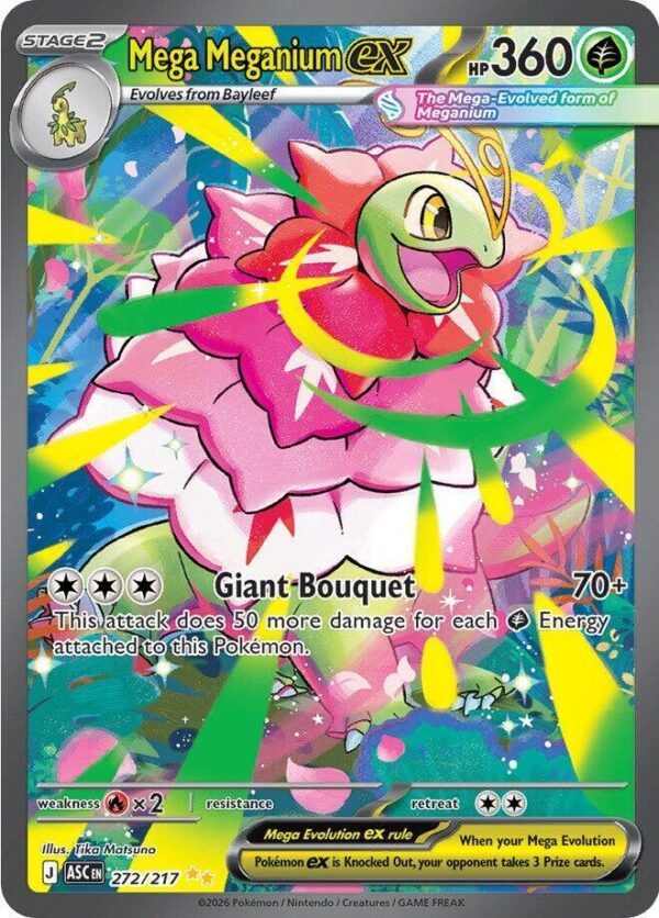 Mega Meganium ex 272/217 Holofoil ME: Ascended Heroes