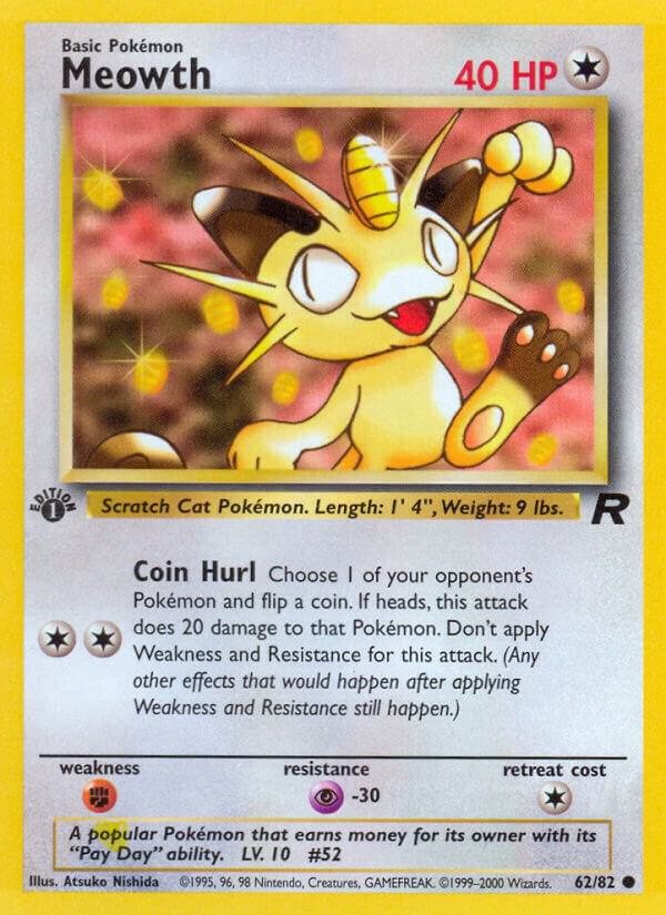 Meowth 62/82 Unlimited Team Rocket
