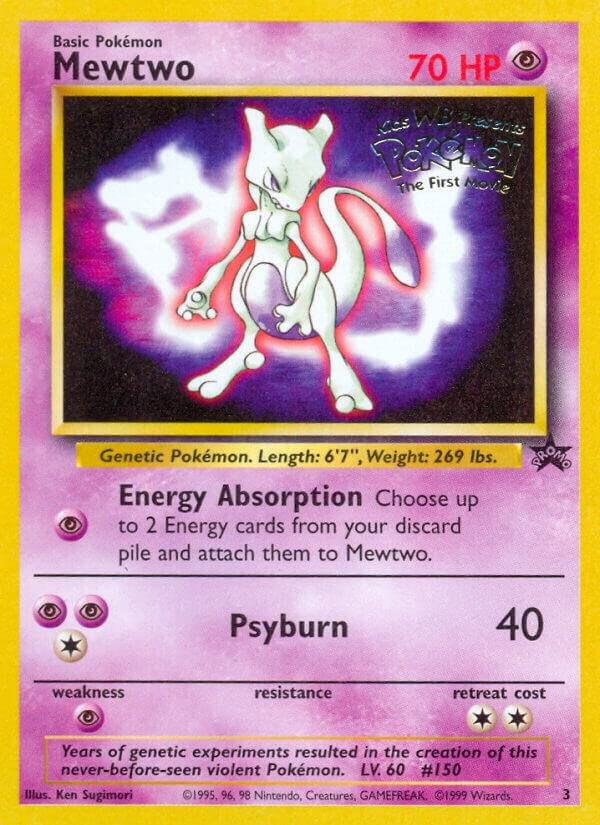 Mewtwo (Movie Promo) 03/53 Normal WoTC Promo Mewtwo (Movie Promo) 03/53 Normal WoTC Promo
