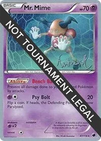 Mr. Mime | 2014 (Andrew Estrada) | 47/116 | Normal | World Championship Decks