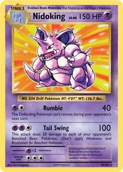 Nidoking 45/108 (XY Evolutions) 045/108 Normal Deck Exclusives