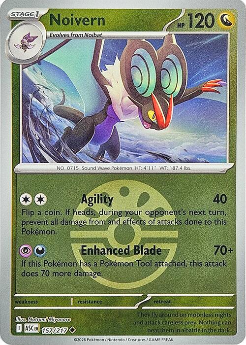 Noivern (Friend Ball) 157/217 Reverse Holofoil ME: Ascended Heroes