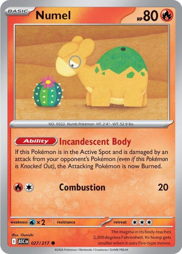 Numel 027/217 Normal ME: Ascended Heroes