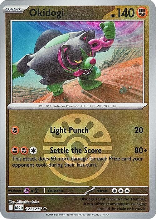 Okidogi (Friend Ball) 122/217 Reverse Holofoil ME: Ascended Heroes