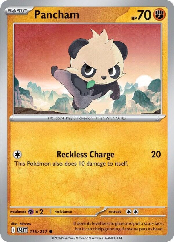 Pancham 115/217 Normal ME: Ascended Heroes