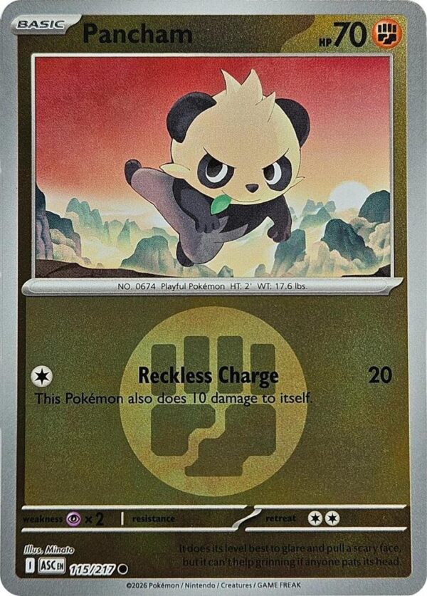 Pancham (Energy Symbol Pattern) 115/217 Reverse Holofoil ME: Ascended Heroes