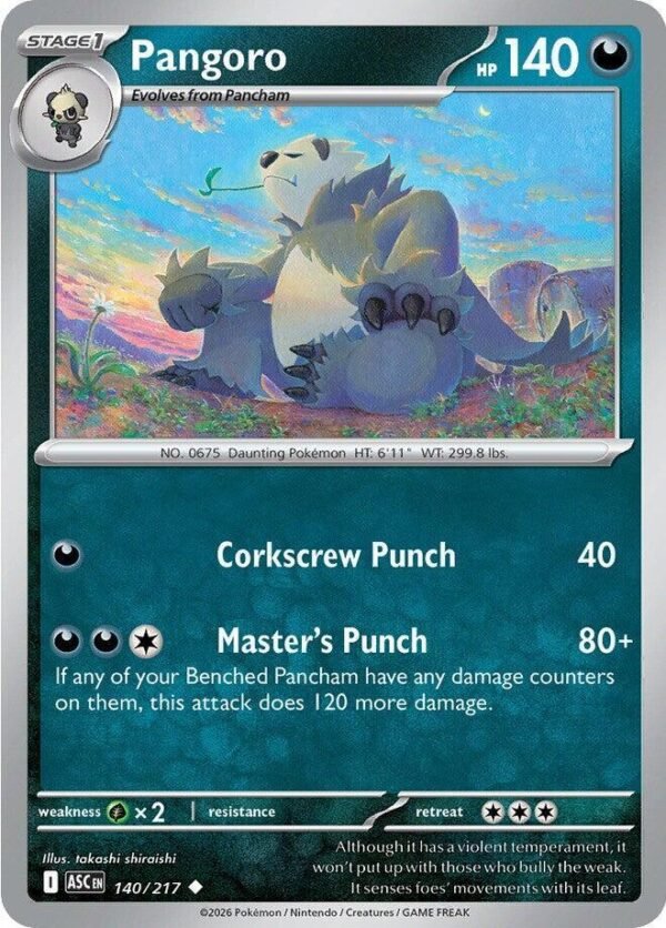 Pangoro 140/217 Normal ME: Ascended Heroes Pangoro 140/217 Normal ME: Ascended Heroes