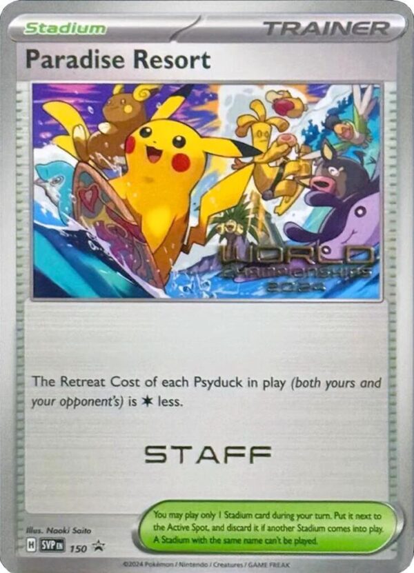Paradise Resort 150 (World Championships 2024) [Staff] Normal SV: Scarlet & Violet Promo Cards