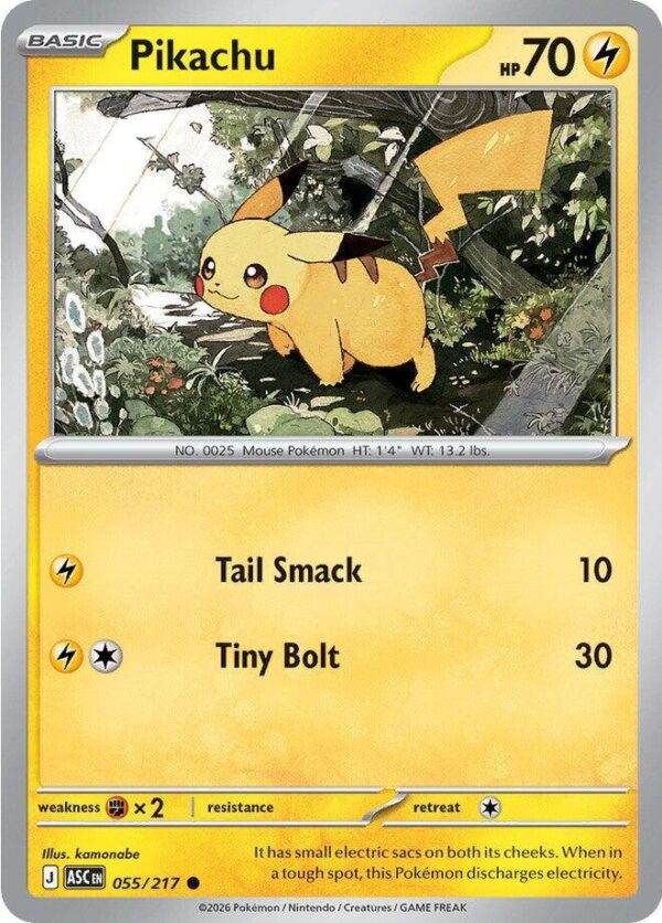 Pikachu 055/217 Normal ME: Ascended Heroes