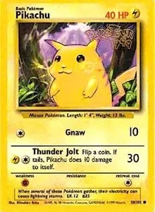 Pikachu | 58/102 (PokeTour 1999) | 058/102 | Normal | Miscellaneous Cards & Products