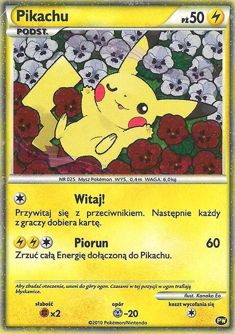 Pikachu (Polish) PW 8 Holofoil Pikachu World Collection Promos