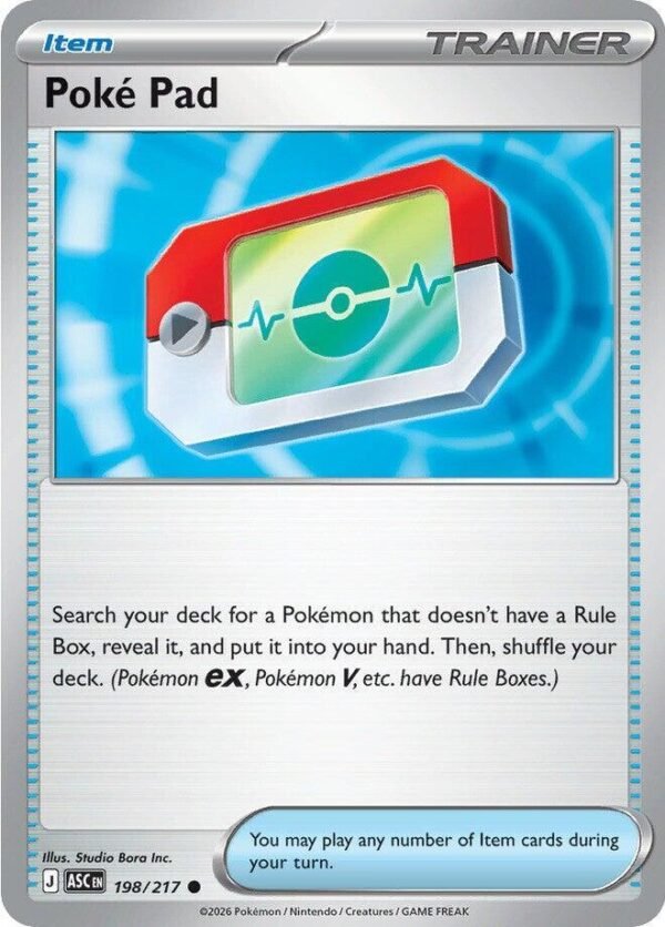 Poke Pad 198/217 Reverse Holofoil ME: Ascended Heroes Poke Pad 198/217 Reverse Holofoil ME: Ascended Heroes