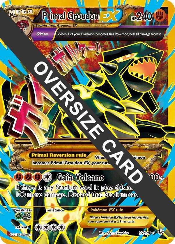 Primal Groudon EX 97/98 097/098 Holofoil Jumbo Cards Primal Groudon EX 97/98 097/098 Holofoil Jumbo Cards