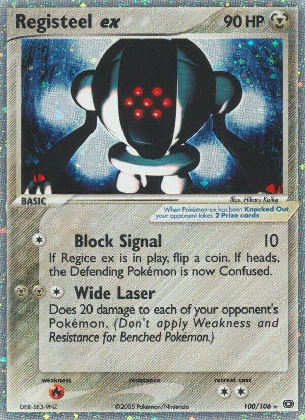 Registeel ex 100/106 Holofoil Emerald
