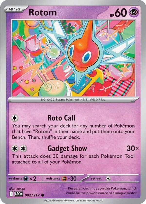 Rotom 092/217 Normal ME: Ascended Heroes