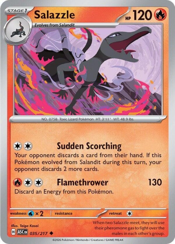 Salazzle 035/217 Normal ME: Ascended Heroes