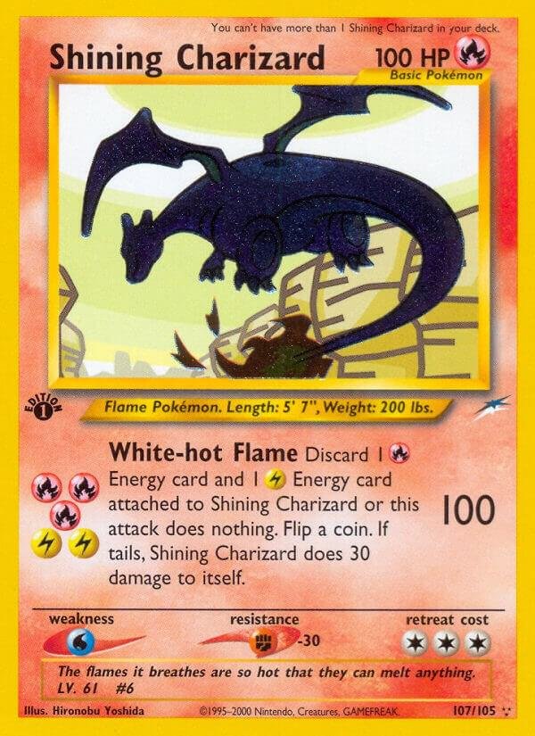 Shining Charizard 107/105 1st Edition Holofoil Neo Destiny Shining Charizard 107/105 1st Edition Holofoil Neo Destiny