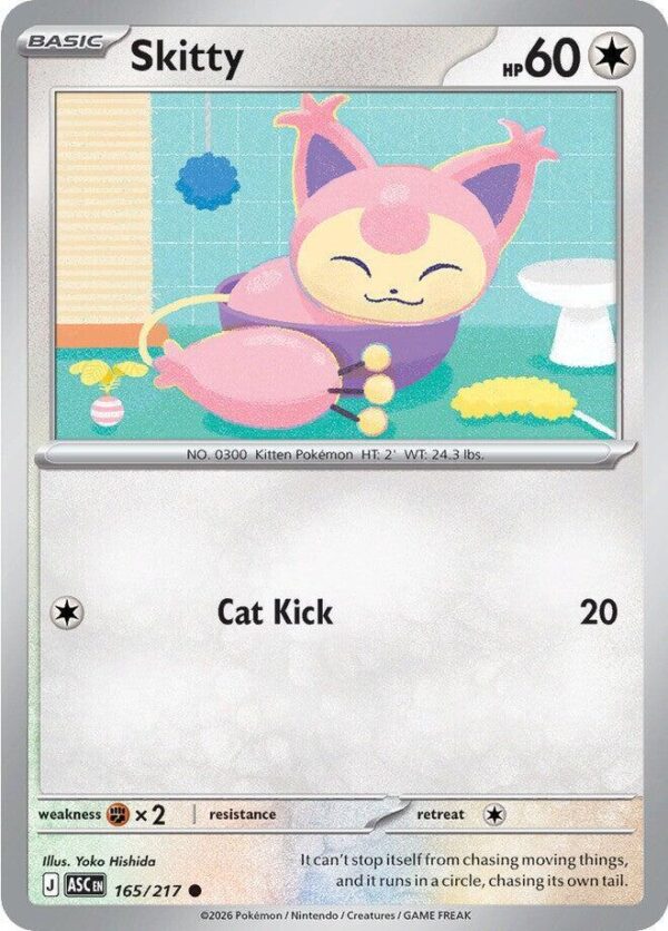 Skitty 165/217 Normal ME: Ascended Heroes