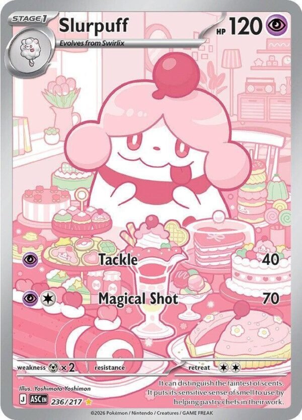 Slurpuff 236/217 Holofoil ME: Ascended Heroes Slurpuff 236/217 Holofoil ME: Ascended Heroes
