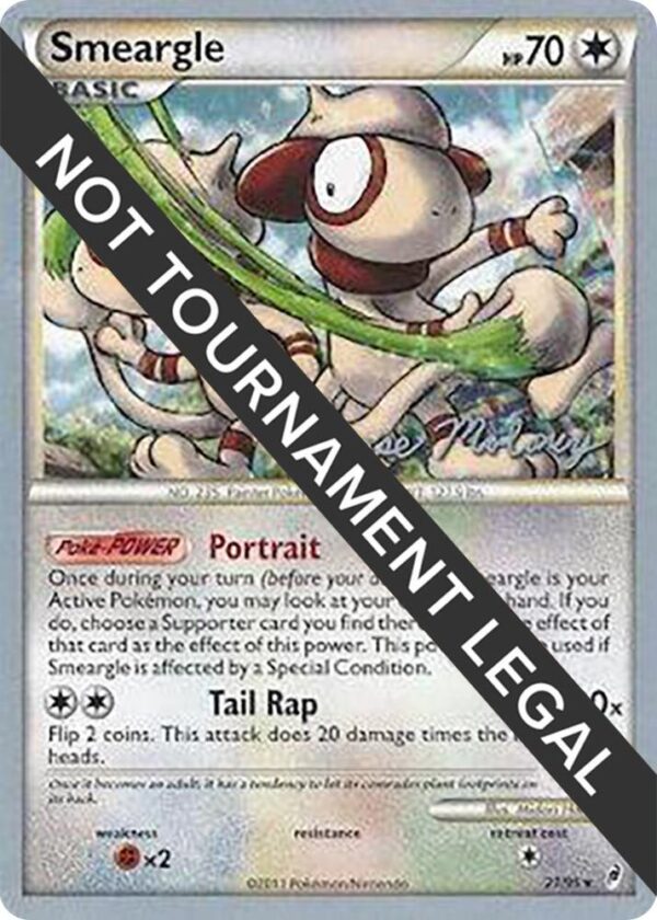 Smeargle 2012 (Chase Moloney) 21/95 Normal World Championship Decks