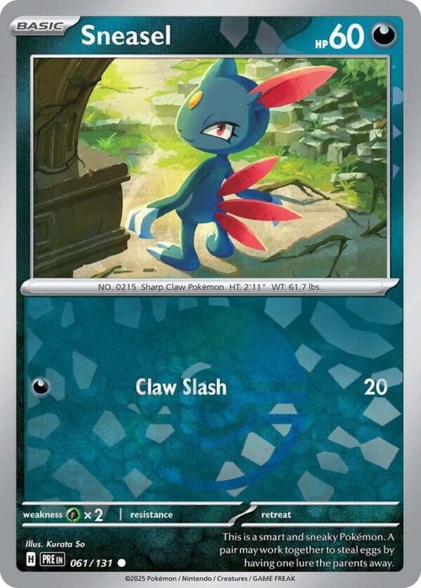 Sneasel (Poke Ball Pattern) 061/131 Holofoil SV: Prismatic Evolutions