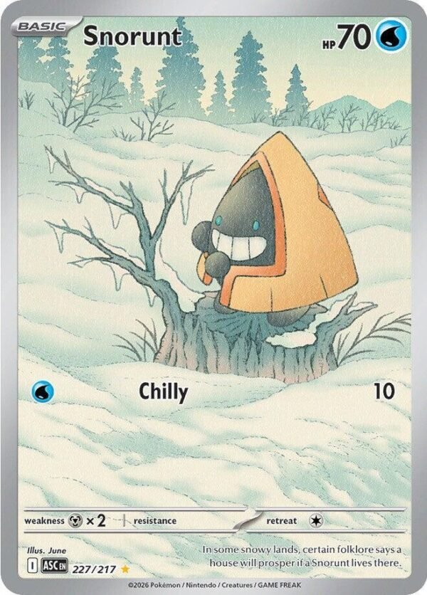 Snorunt 227/217 Holofoil ME: Ascended Heroes Snorunt 227/217 Holofoil ME: Ascended Heroes